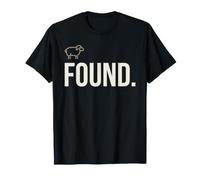 Found Minimalist Sheep Christian Psalm 23 Lamb Christian Maglietta