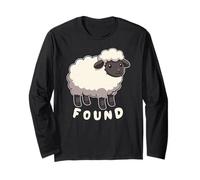 Found Minimalist Sheep Psalm 23 Lamb Christian Maglia a Manica