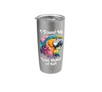 Found My Lost Shaker Salt - Divertente decorazione a forma di testa di pappagallo Bicchiere termico in acciaio inox doppia parete