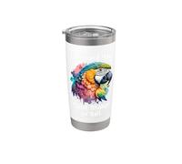 Found My Lost Shaker Salt - Divertente decorazione a forma di testa di pappagallo Bicchiere termico in acciaio inox doppia parete