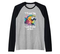 Found My Lost Shaker Salt - Divertente Decorazione a Forma di Testa di Pappagallo Maglia con Maniche Raglan