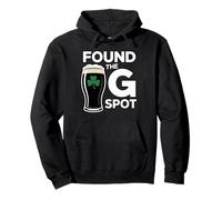 Found The G Spot Funny St Patricks Day Felpa con Cappuccio