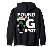 Found The G Spot Funny St Patricks Day Felpa con Cappuccio