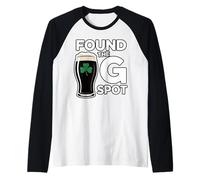 Found The G Spot Funny St Patricks Day Maglia con Maniche Raglan
