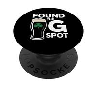 Found The G Spot Funny St Patricks Day PopSockets PopGrip Adesivo