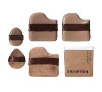 Foundation Blending Beauty Sponge Set, Puff Liquid Foundation, Beauty Blending Sponge, 6X Makeup Blending Sponge, Face Puff Makeup Blending Sponge, Special Air Cushion Flocking Thumb Wet And Dry Use