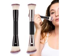 Foundation Brush, Double Ended Design, Beauty Blending Tool, Soft Bristles, Sturdy And Portable Ergonomic Handle, Perfect For Makeup Application