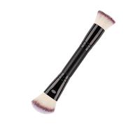 Foundation Brush, Double-Ended Eyeshadow Powder, Travel Makeup Tool, Versatile Foundation Contouring Brush for Women, Liquid, Concealer, Cream 17.5x4cm