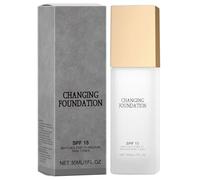 Foundation Color Correction, 30 ml Matching Foundation, Breathable Full Coverage Makeup Concealer, Radiant Complexion, Lightweight Formula for Gatherings, 4.33x1.3x1.3 Inches
