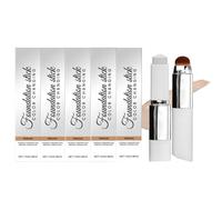 Foundation Foundation 2-in-1 with Brush, long lasting, for Normal to Dry and Combination Skin (Ivory White) Luminous Natural Finish,