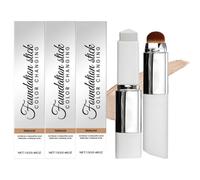 Foundation Foundation 2-in-1 with Brush, long lasting, for Normal to Dry and Combination Skin (Ivory White) Luminous Natural Finish,