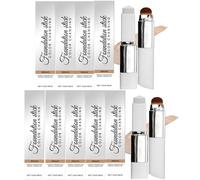 Foundation Foundation 2-in-1 with Brush, long lasting, for Normal to Dry and Combination Skin (Ivory White) Luminous Natural Finish,