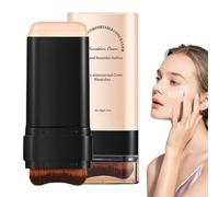 Foundation Makeup - Natural Full Coverage Matte Foundation Stick With Brush | Lightweight Contour Concealer Stick for Nose Forehead Ch ontouring Natural Daily Makeup
