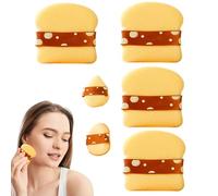 Foundation Powder Puff, Powder Puff Set, Makeup Blending Puff For Contouring | 6 pezzi Soft Cosmetic Make Up Blender Sponge For Dry And Wet Use