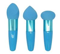 Foundation Sponge - 3 pezzi Makeup Blender Set, Soft High-Density With Handles| Versatile Dry And Wet Cosmetic Sponges, Travel Beauty Tool For FONDATIONS Concealer Blush Contouring