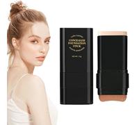 Foundation Stick, 15 g Moisturizing Formula for Women, 4,14 x 1,85 in Double Head Concealer Cream, Long Lasting Facial Primer, Ideal Girls and Daily Makeup Application