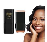 Foundation Stick - 15g Moisturizing Foundation for Women | Face Makeup F0undation - Double-Head Concealer Cream, Long-lasting Facial Primer for Girls