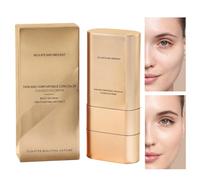 Foundation Stick - 15g Waterproof Long Lasting Cream Concealer, Double-Ended Hydrating Makeup Hardware, 2026 Full Coverage Base for Weddings, Dating & Parties, Professional Beauty Stick