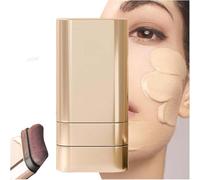 Foundation Stick, 2 in 1 Foundation, Multi-use FoundationStick Makeup with Brush, Longwear Contour StickFoundation FaceStick, FoundationMakeup, Longwear Natural Finish (Fair Color, 1)