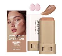Foundation Stick Beauty Balm Serum Boosted Skin Tint,Solid Tinted Moisturizing Serum Contour Foundation Face Stick,Even Skin Tone Portable Moisturizing Essence,Natural Finish Makeup (06#, Same size)