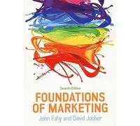 John Fahy David Jobber Foundations of Marketing, 7e (Tascabile)