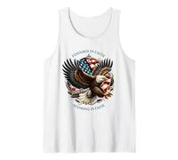 Founded And Standing in Faith Vintage Watercolor Eagle 1776 Canotta
