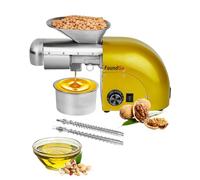 FoundGo 1800W Pressa per Olio 0-300℃ Macchina della Pressa per Olio Pressa Automatica a Freddo/Caldo Acciaio Inossidabile di Grado Macchina per la Pressa di Olio,6-9 kg/ora