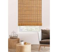 FoundGo Retro Bambù Tenda a Rullo 100x220cm [Larghezza x Lunghezza] 50-120cm Ampia Tenda di Bambù Finestra per Interni Protezione Privacy Protezione Solare Tenda di Bambù per Finestra Porta