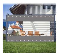 FoundGo Telone Trasparente per Gazebo con Occhielli 450 g/m² Impermeabile Antivento per Esterni Garage Terrazza Giardino (Altezza x Larghezza)
