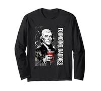 Founding Daddies Thomas Jefferson Red Solo Cup 4 luglio Maglia a Manica