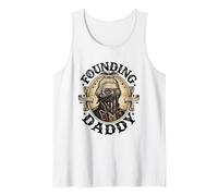 Founding Daddy George Washington Bandiera Americana 1776 Canotta