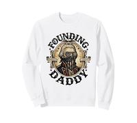 Founding Daddy George Washington Bandiera Americana 1776 Felpa