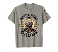 Founding Daddy George Washington Bandiera Americana 1776 Maglietta