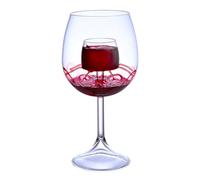 Fountain Glassware Set - Bottom Decanter Cup, Fountain Style Wine Glasses | Glassware Design, Party Bar Setup, Swirl Oxygen Release, Elegant Drinkware for Home Hotel Event Table Dis