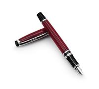 Fountain Pen Revolution FPR Ambassador Borgogna Penna stilografica con pennino ultra flessibile, set di penne di lusso include convertitore di riempimento e 2 cartucce lunghe