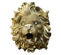 Fountain Spout Feature, Lion Wall Design, 4.53x5.91in Resin Waterfall Ornament, Weather-Resistant Material, Easy Installation for Indoor Outdoor Garden Pond Decor