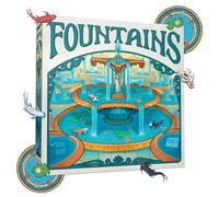 Fountains - 3D Strategic Tile-Laying Board Game - Build Multi-Level Fountains with Water Flow Mechanics - Competitive Game for 1-5 Players - Includes Premium Components - Ages 10+