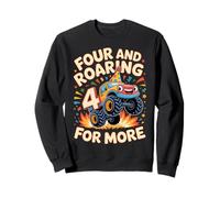 Four And Roaring for More Funny 4th Birthday Truck Felpa