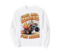 Four And Roaring for More Funny 4th Birthday Truck Felpa