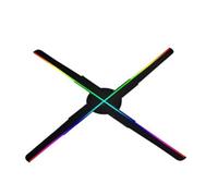 Four Blades 45CM 510 Pcs LED 3D Proiettore Olografico Advise Player Hologram Advertising Display Fan