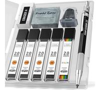 Four Candies mine Matite metallo automatico Portamine 60 HB, 2H, 2B, 4B, colore Gomma impastata temperamatite Accessori ufficio scuola disegno