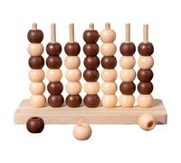 Four Connect Chess - Wooden Strategy Board Game | Classic Educational Toy with Three-Dimensional Design, Family Table Game with Fun Learning Features, Interactive Puzzle Play