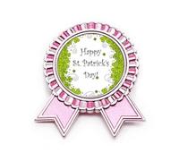 Four ireland Happy St.Patrick's Day Spilla Spilla Rosa Vincitore Award Medaglia, Medio, Metallo