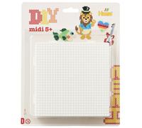 Four Large Square pegboard Set White Single