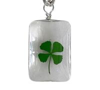Four Leaf Clover Pendant - Sturdy Hanging Keyring, Purse Backpack Car Ornam