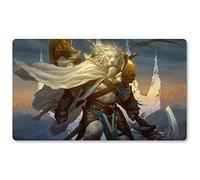 Four leaves Ajani Steadfas,DE - Gioco da tavolo MTG tappetini da gioco + custodia impermeabile gratuita, TCG Card Game Table Mat Dimensioni 60 x 35 cm, Mouse Pad compatibile con Digimon MTG TCG CCG