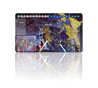 Four leaves Gioco da Tavolo Digimon Tappetini per Carte + Borsa Regalo Gratuita, Tappeto da Gioco TCG Dimensioni 60X35CM Compatibile con MTG TCG Digimon con Zone per Carte (487460), 20220823