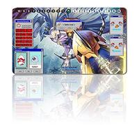 Four leaves Gioco da tavolo Digimon Tappetino da gioco + Gift Free Bag,TCG Card Game Table Mat, dimensioni 60 x 35 cm, compatibile con MTG TCG Digimon with Card Zone (Playmat OMNIMON), 20220823