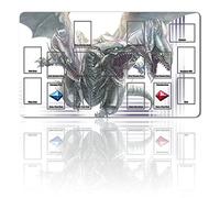 Four leaves Gioco da tavolo TCG + Gift Free Bag + with Card Zones, YGO Card Game Table Mat, dimensioni 60 x 35 cm, compatibile con Trading Card Game Mat (ygo (41)), 20220720