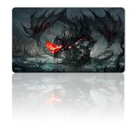 Four Leaves MTGTappetino da gioco + custodia impermeabile, 60 x 35 cm, con zone di carte, tappetino da tavolo MTG (Dragon)